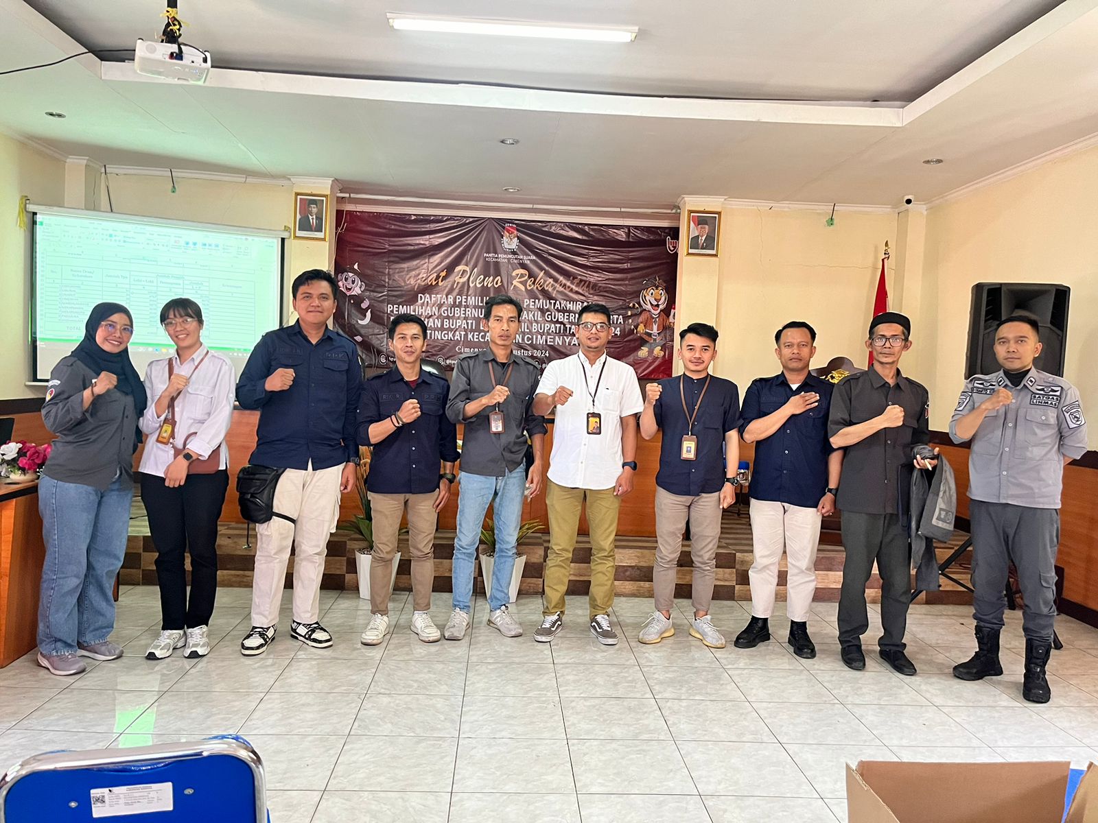 Rapat pleno rekapitulasi DPHP