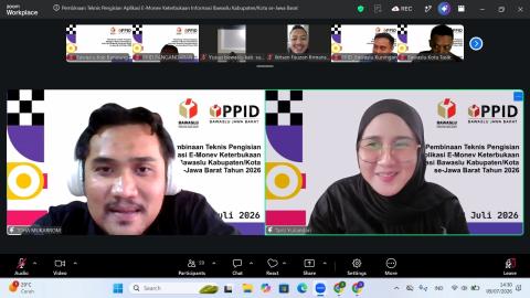 Bawaslu Kabupaten Bandung Ikuti Pembinaan Teknis Pengisian Aplikasi E-Monev Keterbukaan Informasi Publik Tahun 2026
