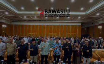 Pencegahan dan Ikrar Netralitas Kepala Desa Pada Pemilihan Kepala Daerah tahun 2024 di Kabupaten Bandung, Jumat (4/10/2024)