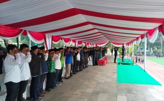 Bawaslu Kabupaten Bandung Ikuti Upacara Hardiknas, Otda ke-30, dan May Day 2026