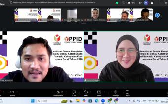 Bawaslu Kabupaten Bandung Ikuti Pembinaan Teknis Pengisian Aplikasi E-Monev Keterbukaan Informasi Publik Tahun 2026