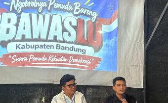Bawaslu Kabupaten Bandung Ajak Pemuda KNPI Perkuat Peran dalam Demokrasi